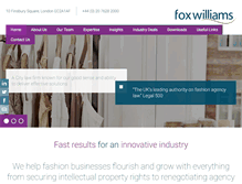 Tablet Screenshot of fashionlaw.co.uk
