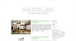 Desktop Screenshot of fashionlaw.dk